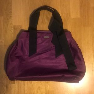 Kate Spade Purple Satin Tote Bag